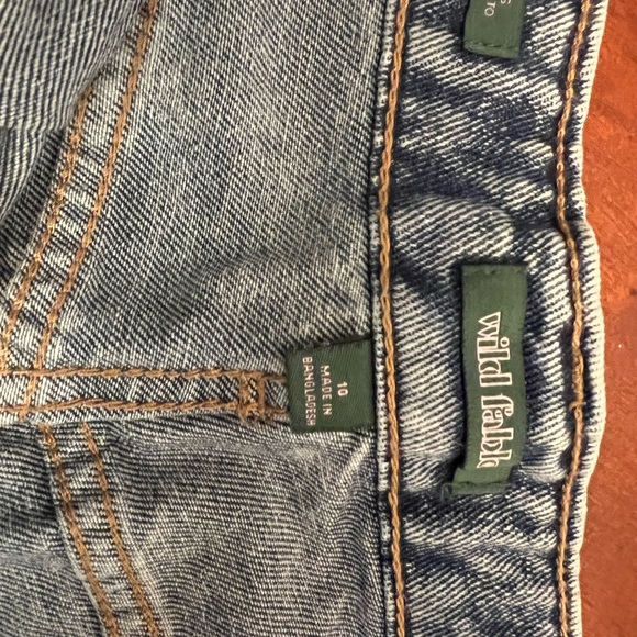 WILD FABLE JEAN SHORTS high rise cutoff - Picture 3 of 5